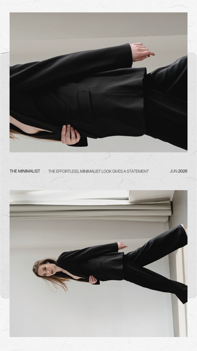 "The Minimalist" fashion editorial reel cover