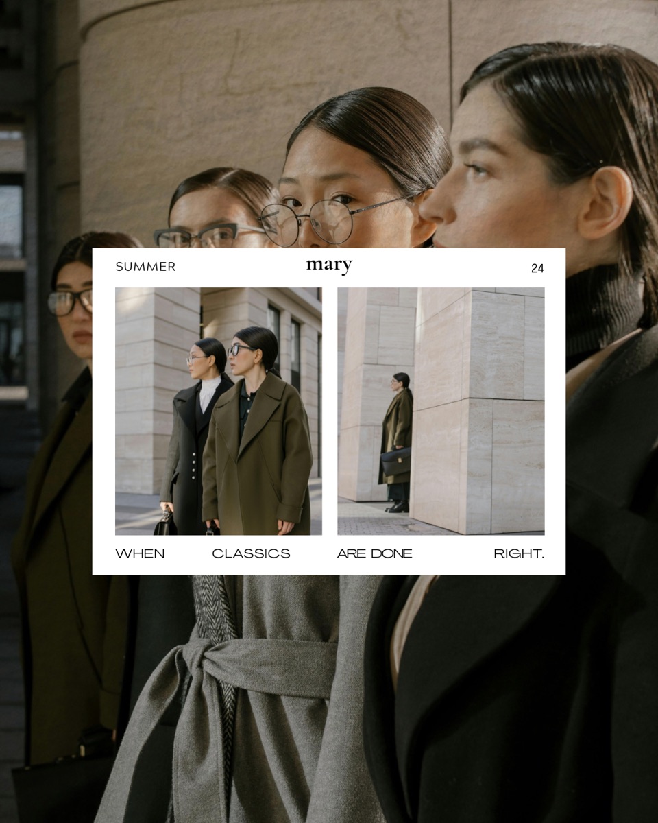 "mary — Summer 24" fashion editorial static post
